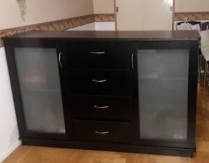 Bargueño vajillero negro